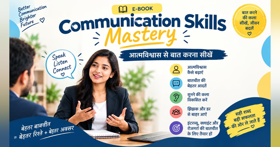 Communication Skills Mastery – आत्मविश्वास से बात करना सीखें | Hindi eBook