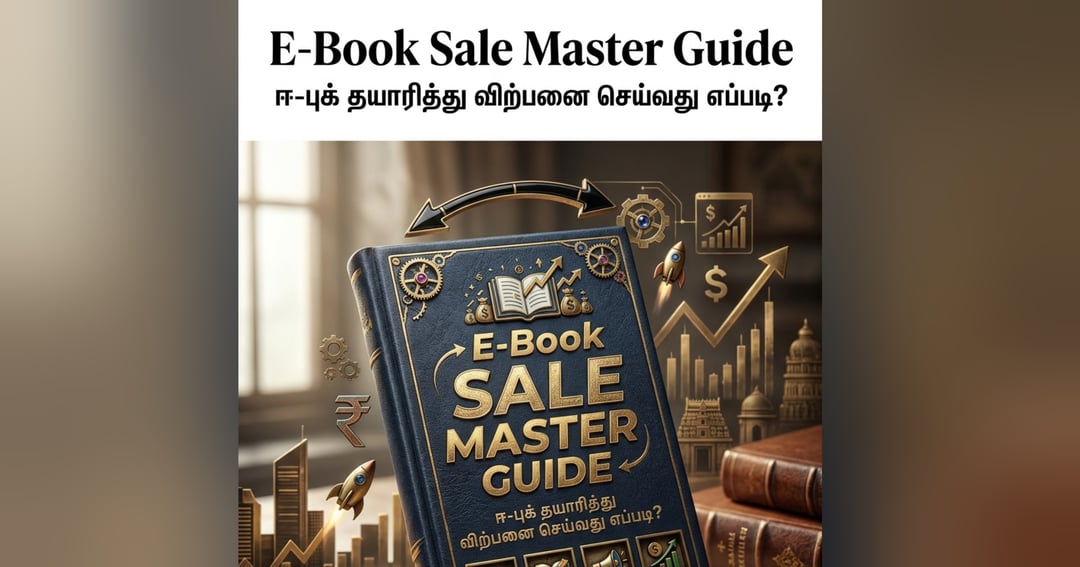 ஈ-புக் தயாரித்து ஆன்லைனில் மாதம் ₹50,000+ சம்பாதிப்பது எப்படி?