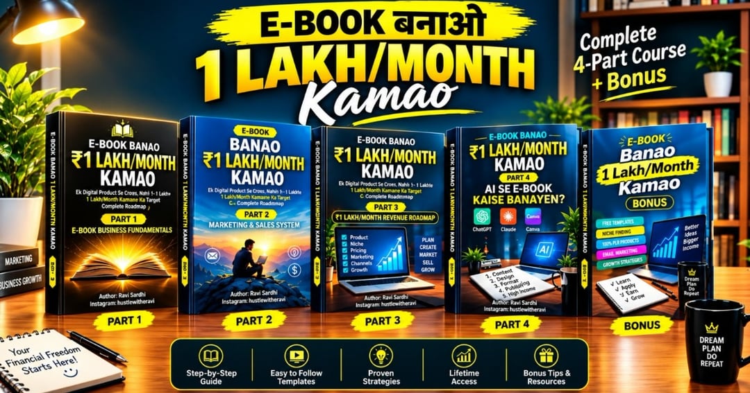 E-BOOK BANAO, LAKHS/MONTH KAMAO