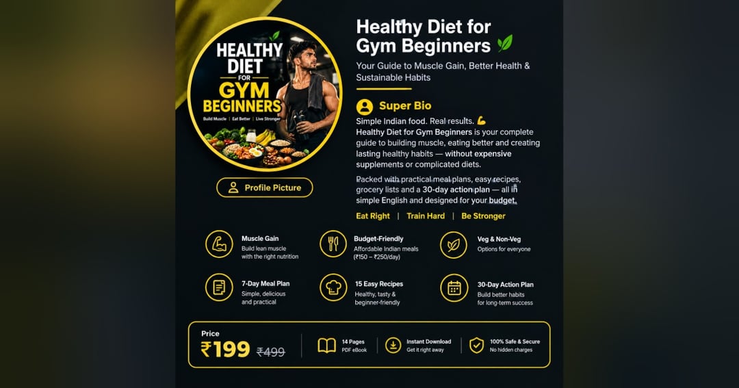 Healthy diet for Gym beginners, image 2