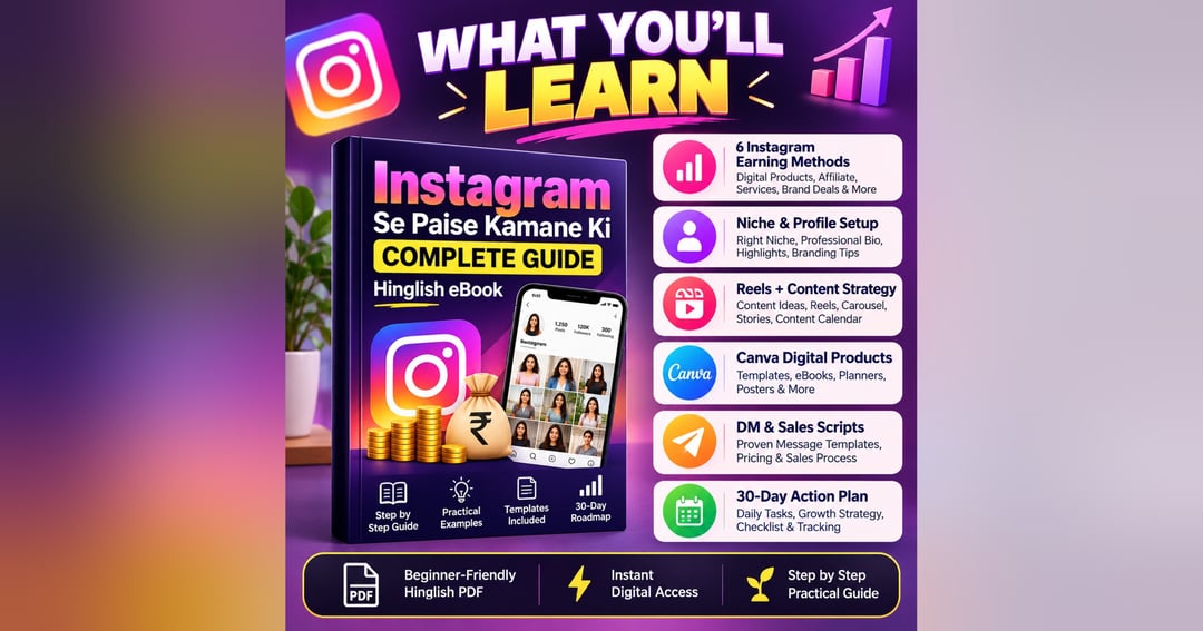 Instagram Se Paise Kamane Ki Complete Guide (Hinglish eBook), image 2
