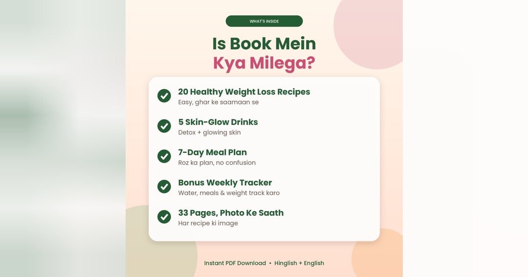 Weight Loss Recipe Book (20 Recipes + 5 Glow Drinks), image 2