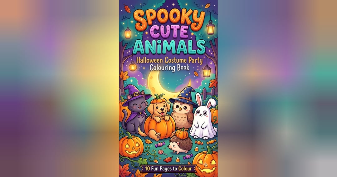 Halloween costumes party coloring book