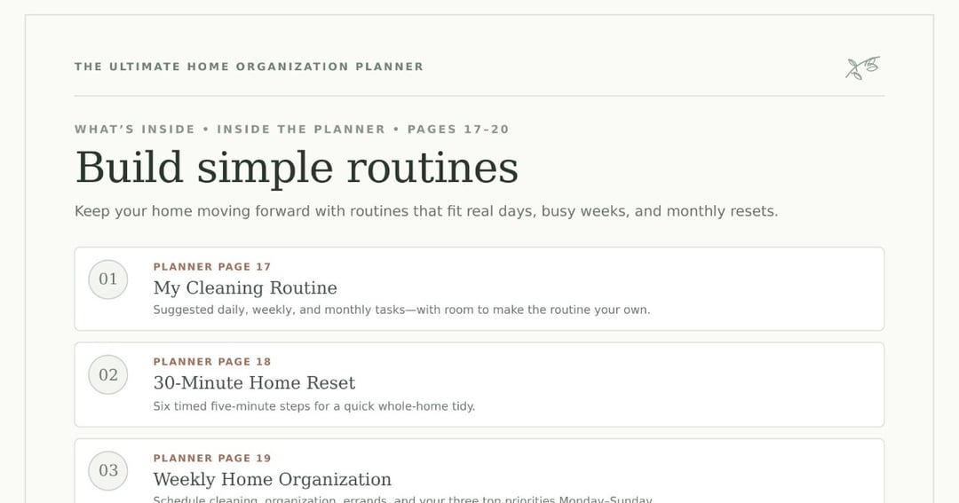 The Ultimate Home Organization Planner, image 3