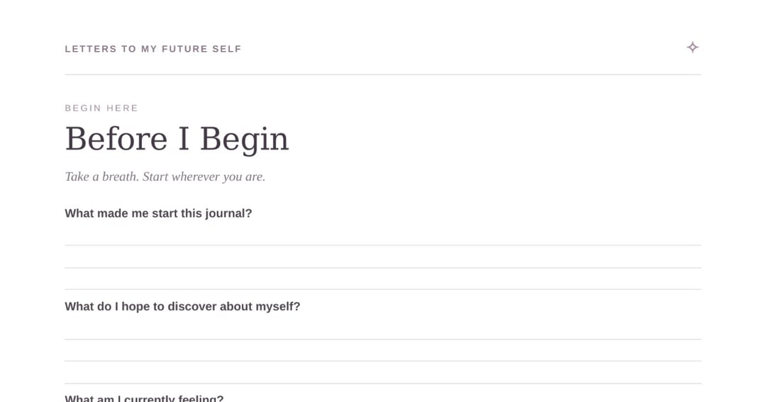 Letters to My Future Self — Guided Reflection Journal & Printable Ebook, image 2