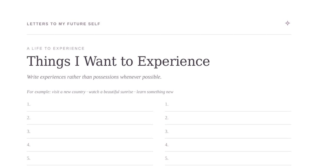 Letters to My Future Self — Guided Reflection Journal & Printable Ebook, image 4
