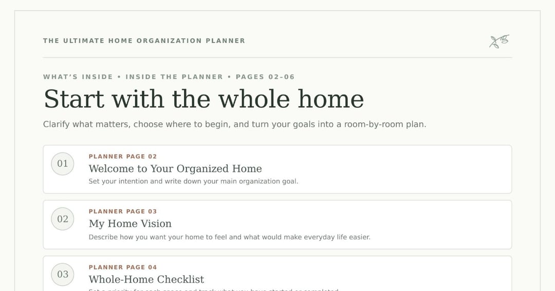 The Ultimate Home Organization Planner, image 4