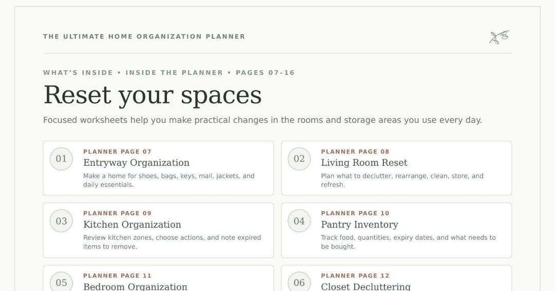 The Ultimate Home Organization Planner, image 5