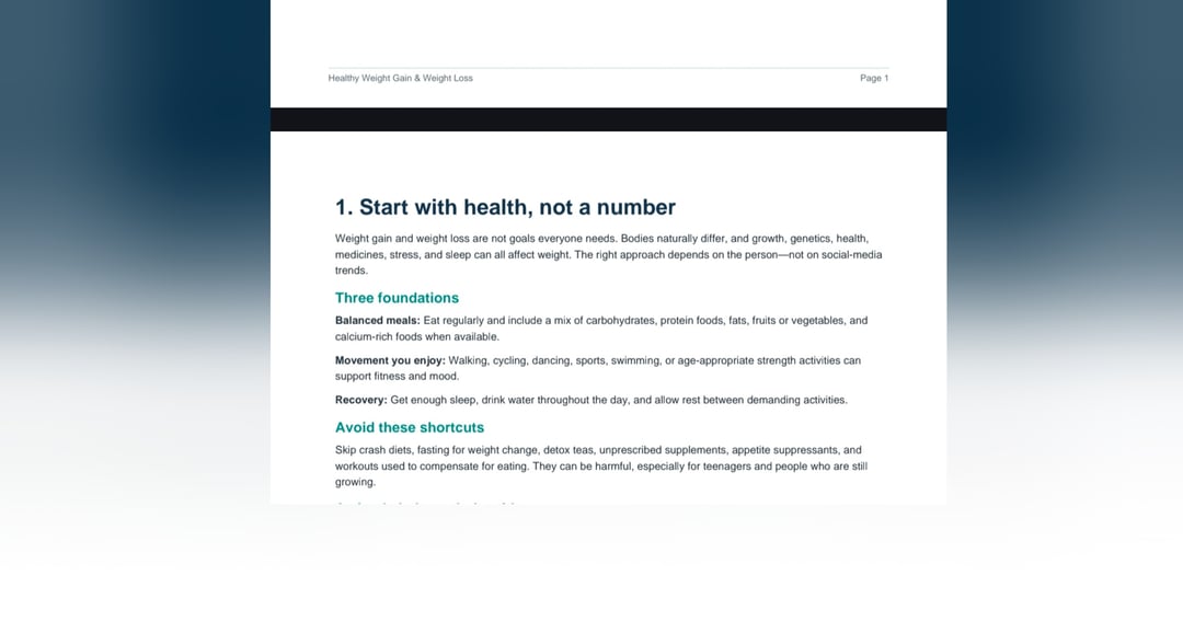 HEALTHY WEIGHT GAIN, image 3