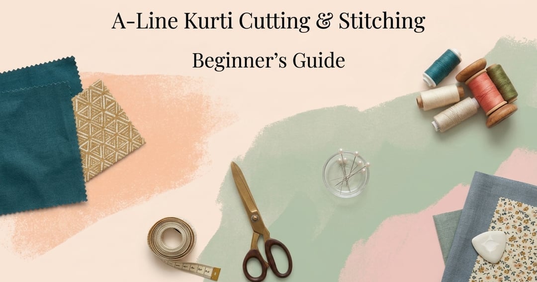 A-Line Kurti Stitching Guide – Tamil & English | Beginner-Friendly Step-by-Step Ebook