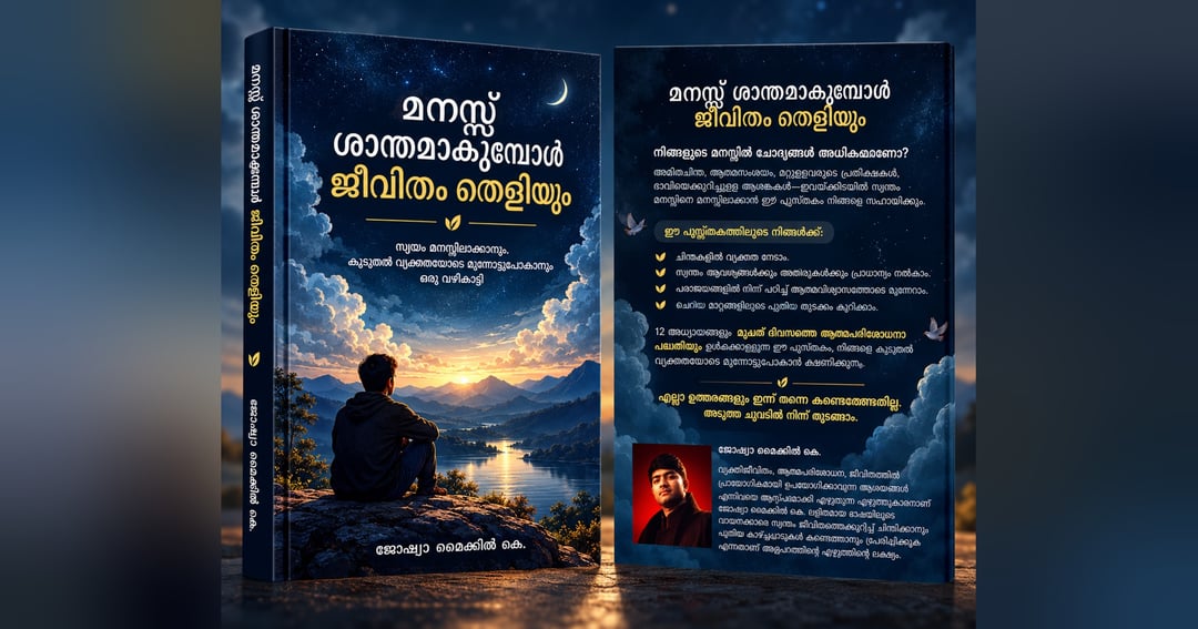 മനസ്സ് ശാന്തമാകുമ്പോൾ ജീവിതം തെളിയും | മലയാളം Self-Help Book