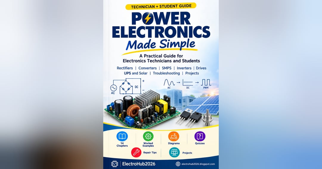 Power Electronics Made Simple: A Beginner’s Guide to Circuits, Converters, SMPS & Practical Projects