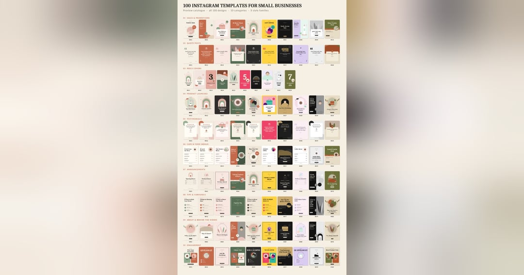100 Instagram Templates for Small Businesses, image 2
