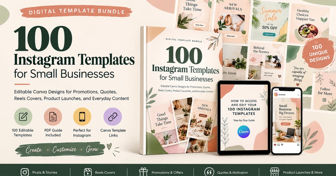 100 Instagram Templates for Small Businesses