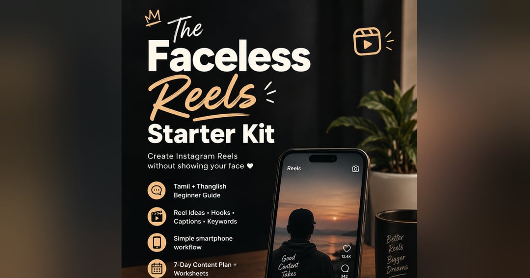 Faceless reel Starter Kit