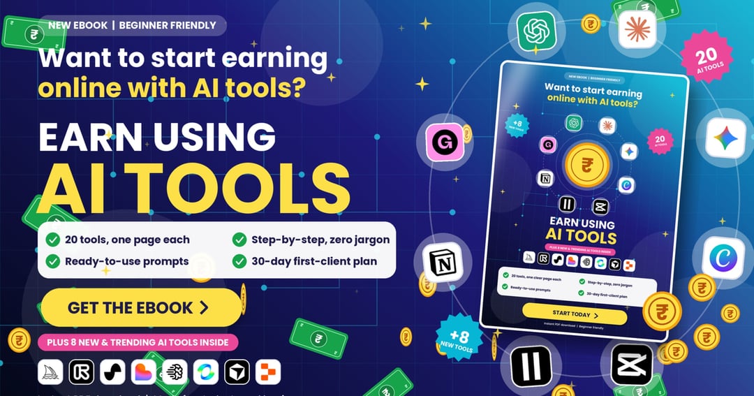**AI Tools for Earning Money: 20 Powerful AI Tools to Build Skills, Find Clients & Earn Online**
