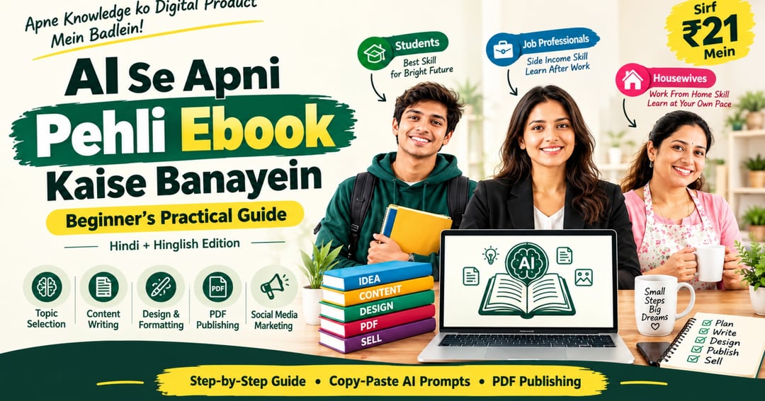 AI SE APNI PEHLI EBOOK KAISE BANAYEIN