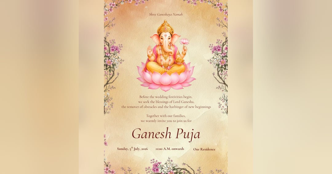 Elegant Wedding Invitation Canva Template, image 2