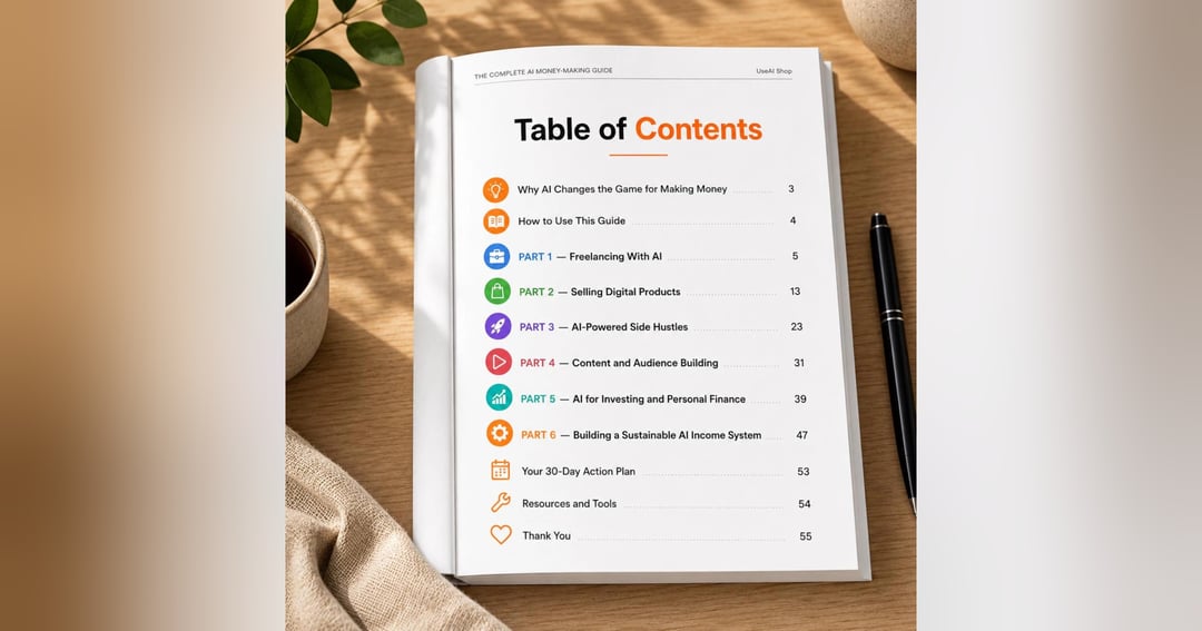 The Complete AI Money Making Guide 55 Page Ebook Freelancing Digital Products Side Hustles, image 3