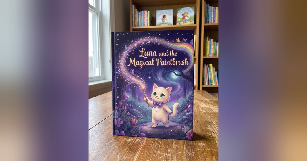 Luna and the magical brush in Hindi language
