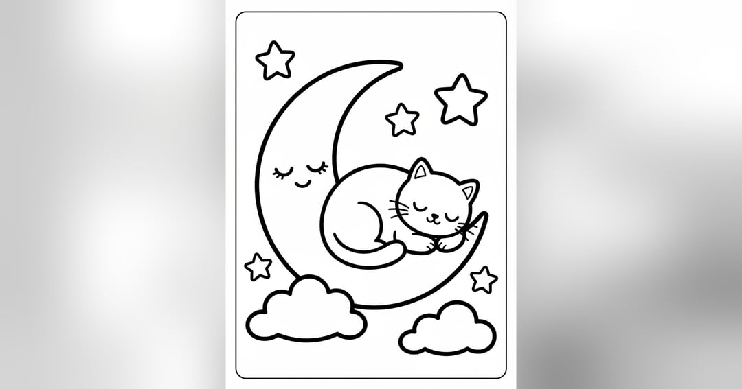 Spooky-Cute Halloween Coloring Book, image 5