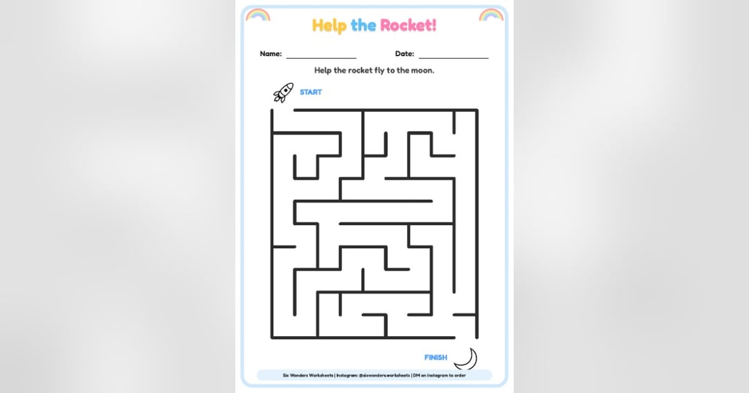 Six Wonders Starter Pack: 50 Worksheets (Ages 3 to 6), image 4