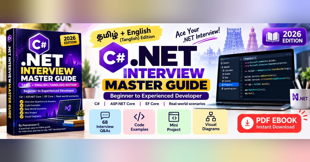 .NET Interview Master Guide – Tamil + English (Tanglish)