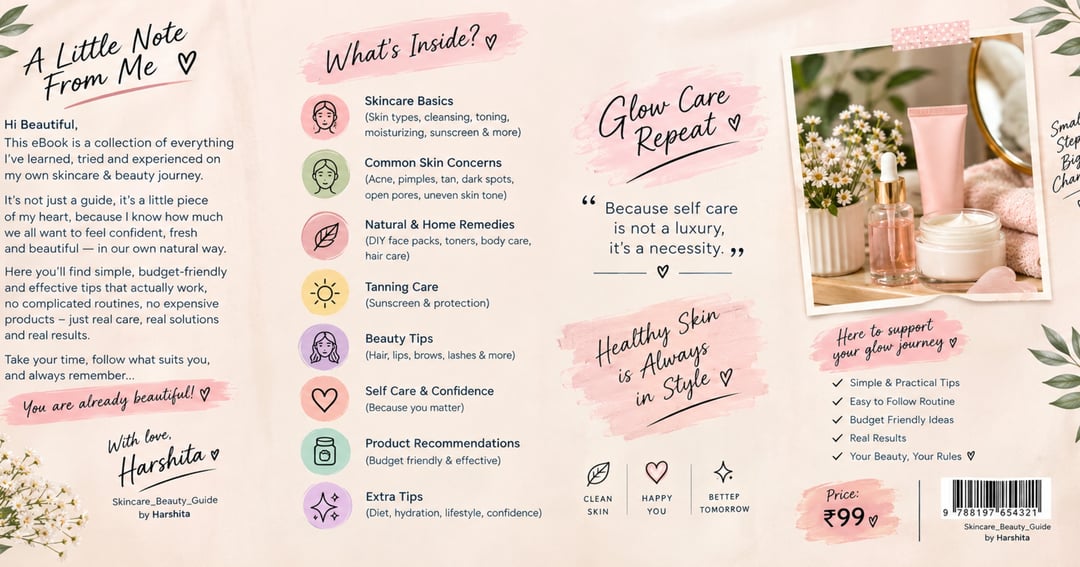 Skincare & Beauty Guide by Harshita | Complete Beauty Ebook, image 2