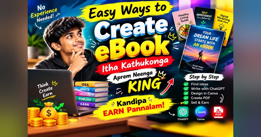 King of Easy way to create ebook💥