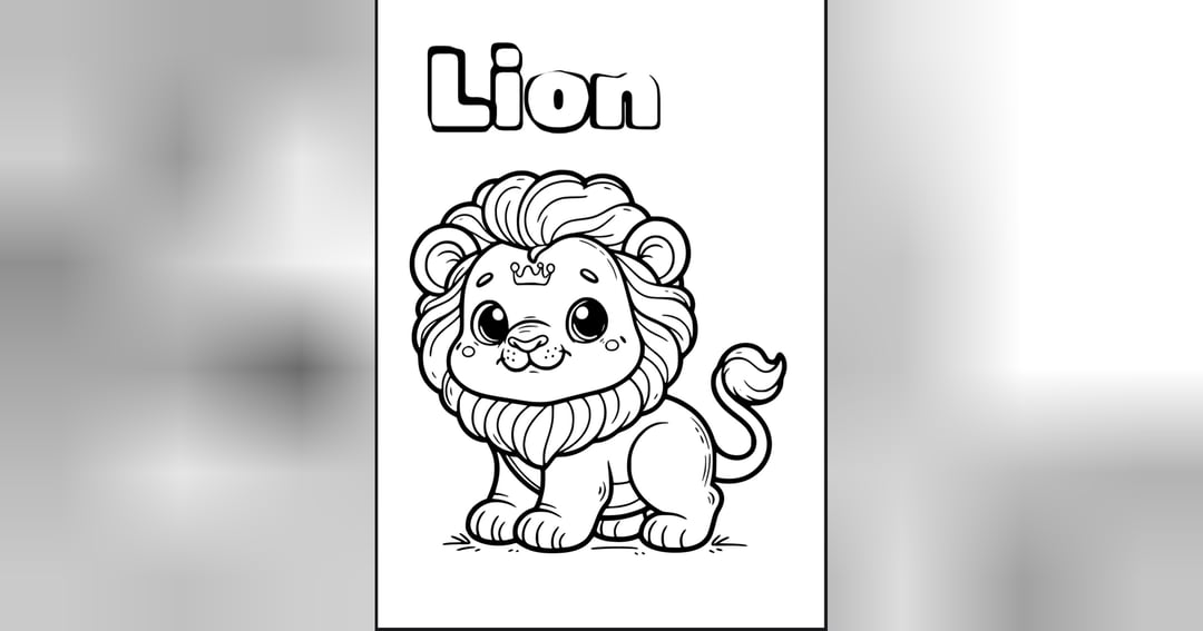 Animals Coloring Book for Kids - 10 Cute Animals | Ages 3-8, image 4