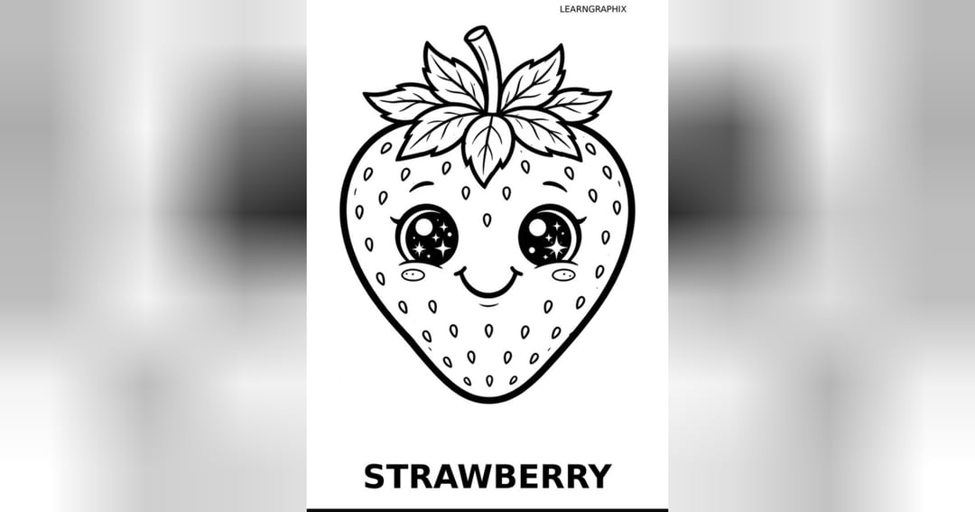Fruit Coloring Book for Kids Ages 3+, image 3