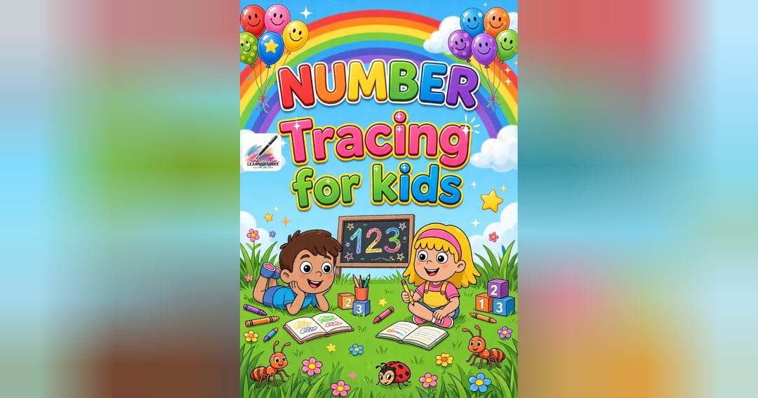 Number Tracing Book for Kids Ages 3-5 | Learn 1-10 Writing Practice Worksheets