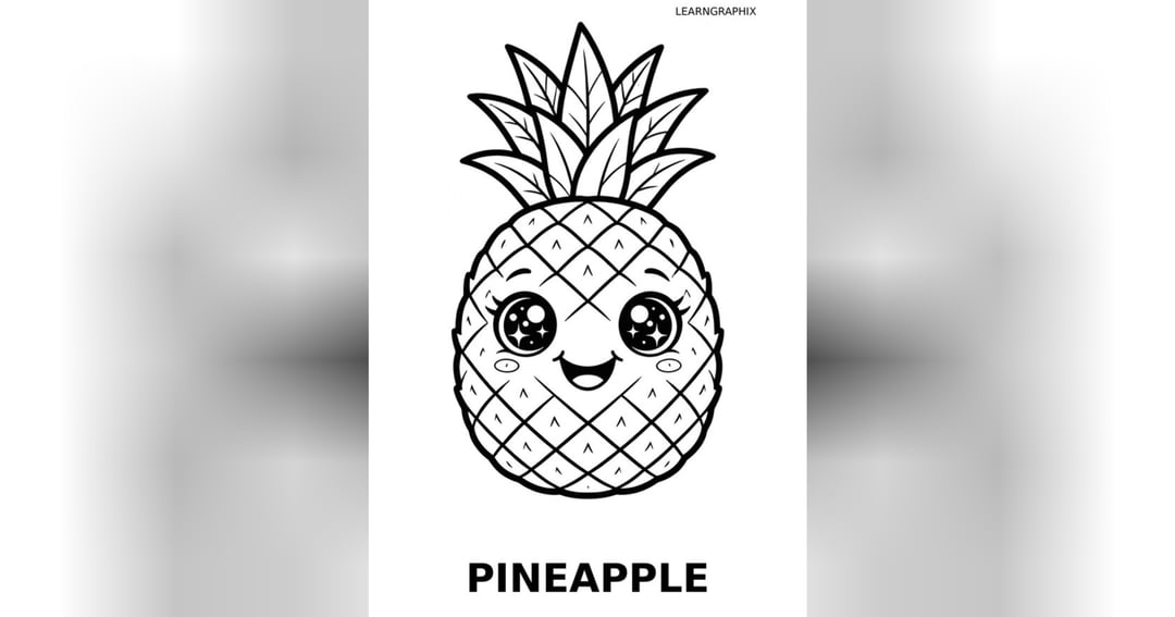 Fruit Coloring Book for Kids Ages 3+, image 2