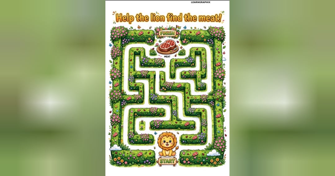 Bush Maze Adventures - 15 Cute  Mazes for Kids | Lion Deer Cat Cow Elephant Snake Maze Book | Printable Activity Book Ages 3-6, image 2