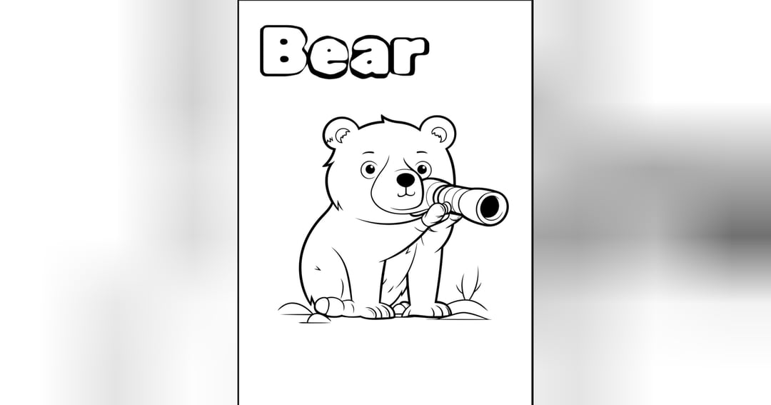Animals Coloring Book for Kids - 10 Cute Animals | Ages 3-8, image 2