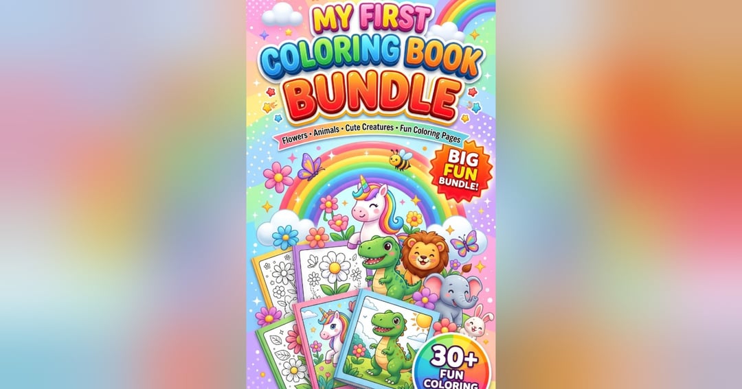 My First Flower Coloring Book for Kids 🌸