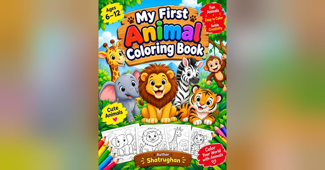 Animal Coloring Book for Kids 🦁🐯🦓, image 2