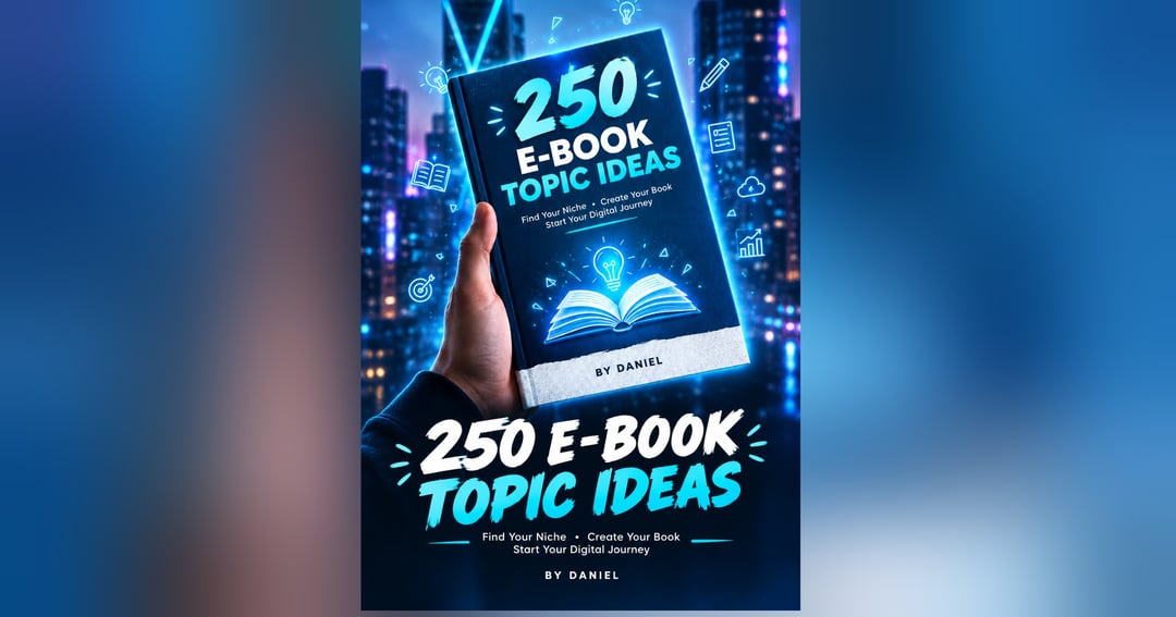 250 E-Book Topic Ideas — Find Your Niche & Start Creating