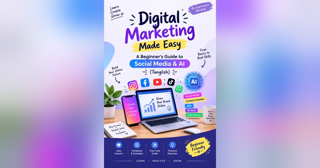 Digital Marketing Made Easy: A Beginner’s Guide to Social Media & AI (Tanglish)