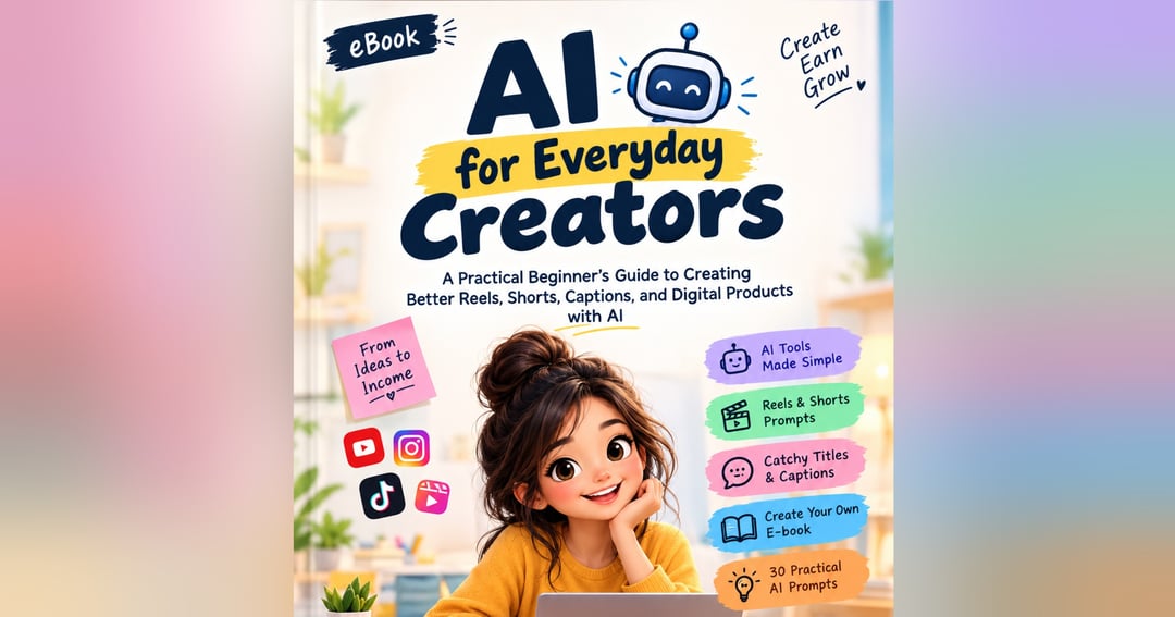 AI for Everyday Creators: 30 Practical AI Prompts to Create Reels, Shorts, Captions & Digital Products