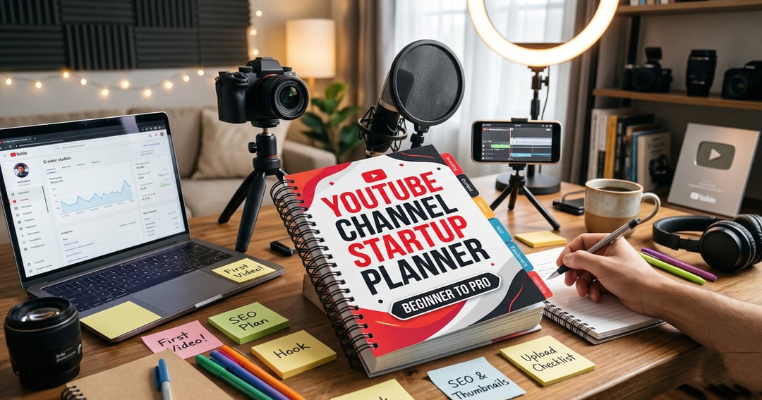 YouTube Channel Startup Planner: Beginner to Pro