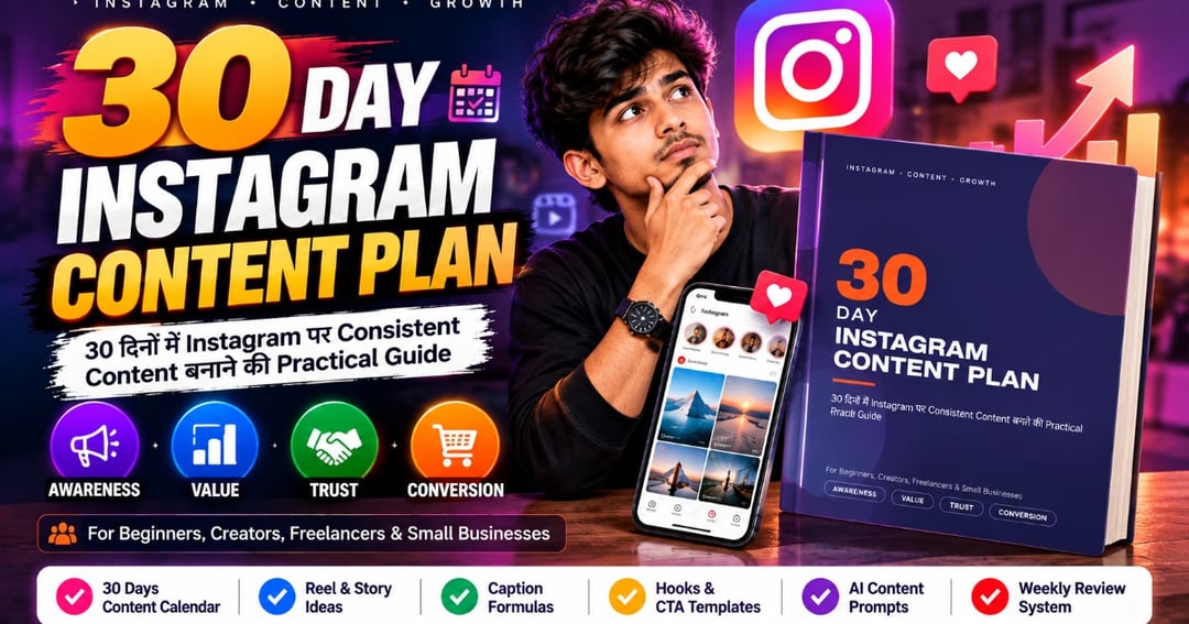 30-Day Instagram Content Plan – 30 Days of Reels, Stories & Content Ideas