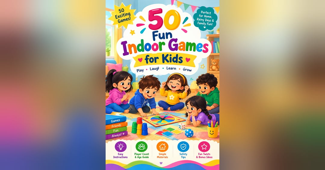 50 Fun Indoor Games for Kids: Play, Laugh, Learn & Grow! 🌈🎈