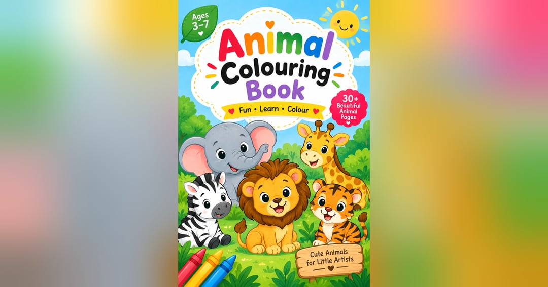 Animal colouring book