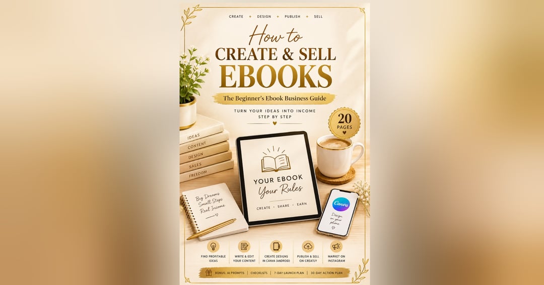 How to Create & Sell Ebooks – Complete Beginner Guide