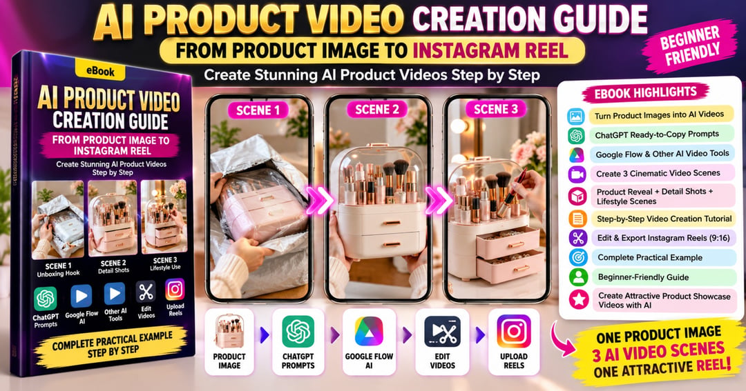 AI PRODUCT VIDEO CREATION GUIDE From Product Image to Instagram Reel | Create Stunning AI Product Videos Step by Step, image 2