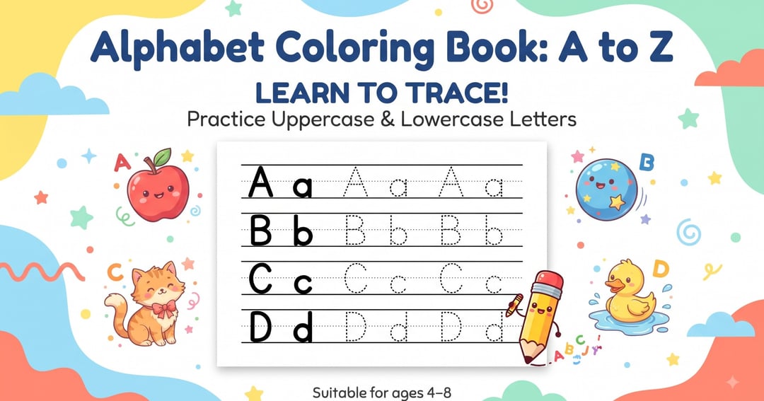 Alphabet Coloring Book, image 3
