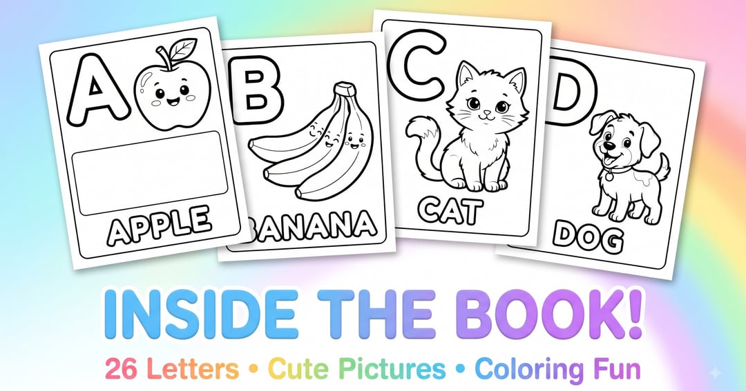 Alphabet Coloring Book, image 2