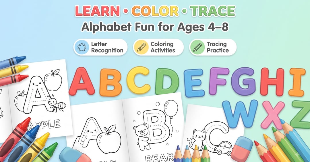 Alphabet Coloring Book, image 5