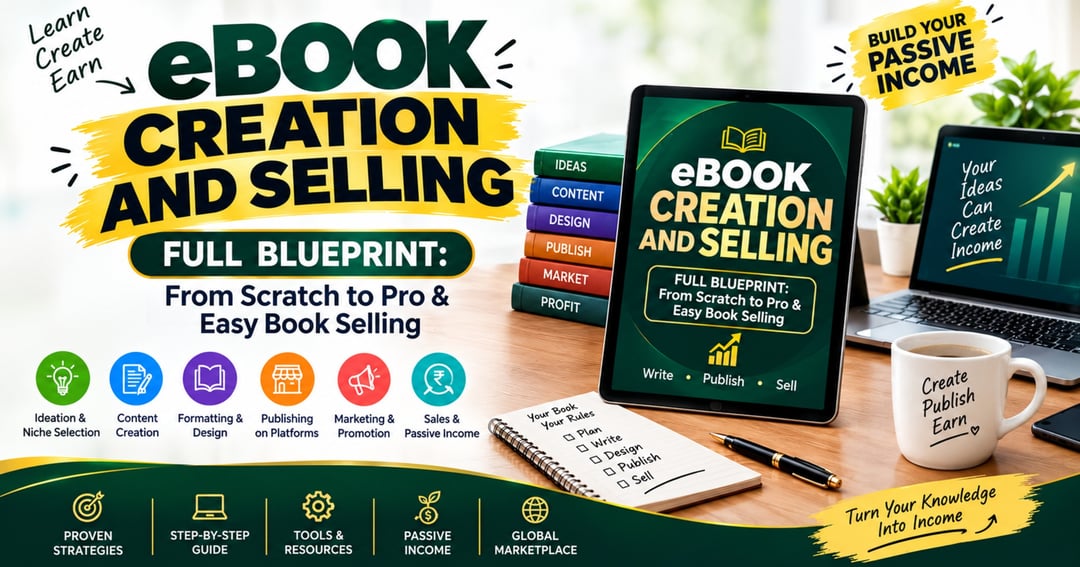 eBook Creation and Selling: Full Blueprint (From Scratch to Pro)